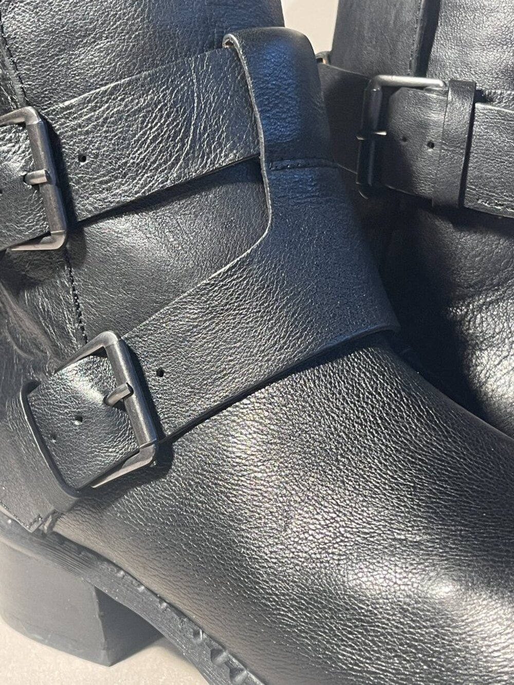 Gentle Souls Benton Black Leather Moto Bootie Size 8 NWT